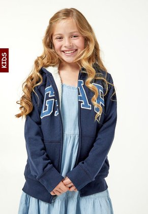 Hoodie Azul Navy-Azul-Blanco GAP Kids