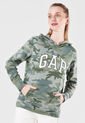 Hoodie Verde-Blanco GAP de GAP