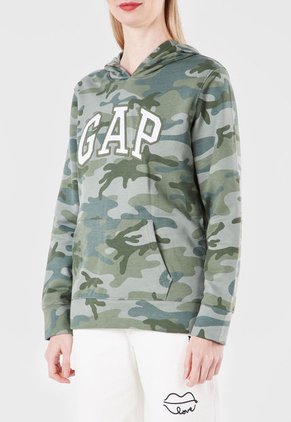 Hoodie Verde-Blanco GAP