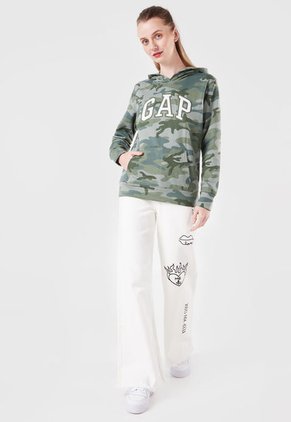 Hoodie Verde-Blanco GAP