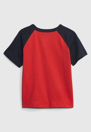 Camiseta Rojo-Azul Navy-Beige GAP Kids