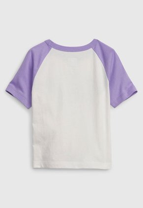 Camiseta Beige-Azul Navy-Lila GAP Kids