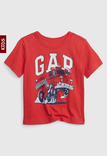 Camiseta Rojo-Blanco-Azul GAP Kids