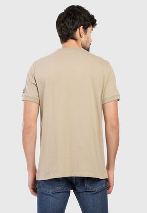 Camiseta Beige-Blanco-Verde GAP
