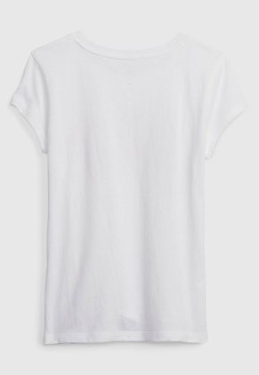 Camiseta Blanco-Marrón-Rosa GAP Kids