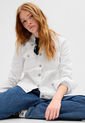 Chaqueta Denim Blanco GAP de GAP