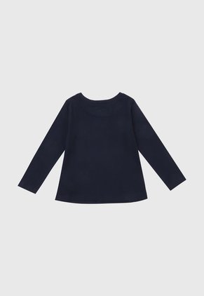 Camiseta Manga Larga Azul-Plateado-Rosa GAP Kids