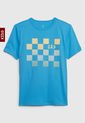 Camiseta Celeste-Amarillo GAP Kids de GAP