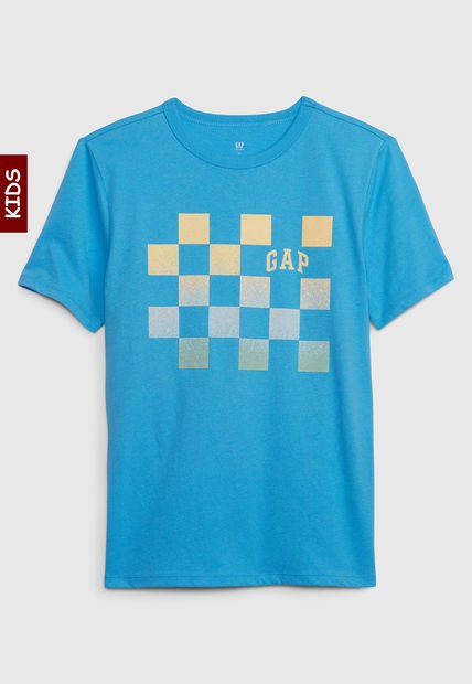 Camiseta Celeste-Amarillo GAP Kids