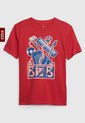 Camiseta Rojo-Azul-Rosa GAP Kids de GAP
