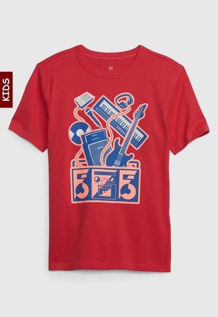 Camiseta Rojo-Azul-Rosa GAP Kids