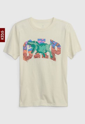 Camiseta Beige-Multicolor GAP Kids