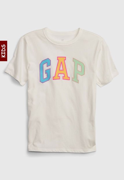 Camiseta Blanco-Multicolor GAP Kids