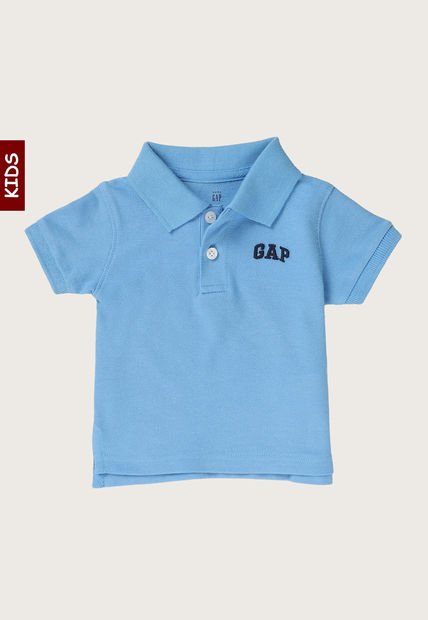 Polo Aguamarina-Azul GAP Kids