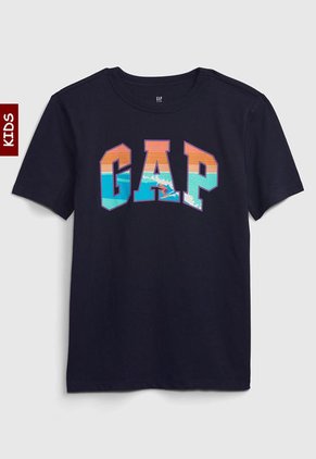 Camiseta Azul Navy-Multicolor GAP Kids