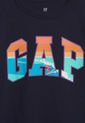 Camiseta Azul Navy-Multicolor GAP Kids de GAP
