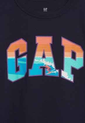 Camiseta Azul Navy-Multicolor GAP Kids