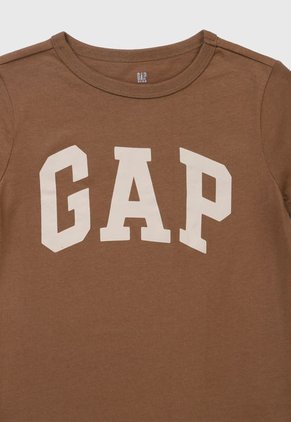 Camiseta Café-Marfil GAP Kids