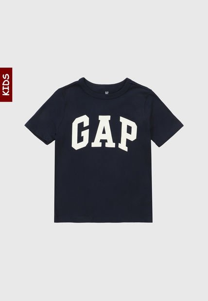 Camiseta Azul Navy-Marfil GAP Kids