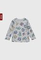 Camiseta Manga Larga  Gris-Multicolor GAP Kids de GAP
