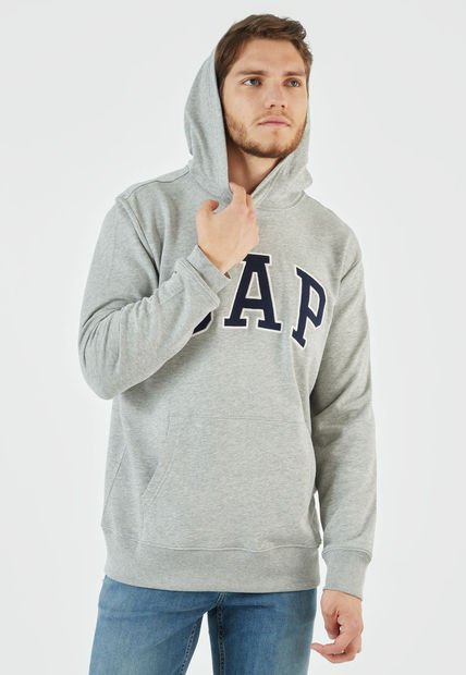 Hoodie Gris-Azul-Blanco GAP
