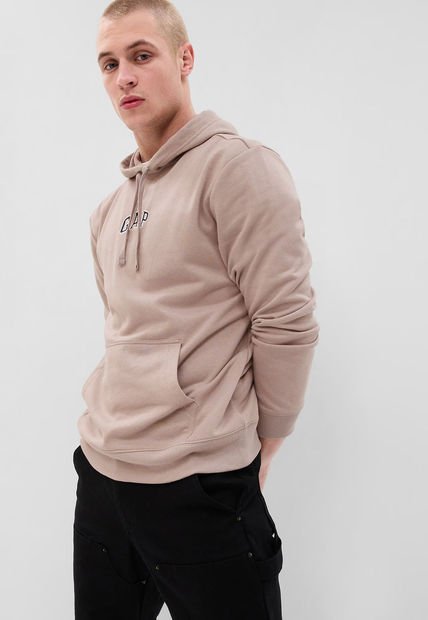 Hoodie Taupé-Azul Navy GAP