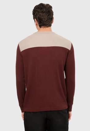 Saco Vinotinto-Beige GAP