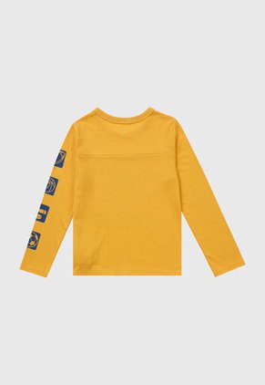 Camiseta Manga Larga Amarillo-Azul GAP Kids