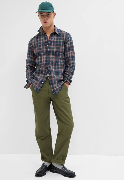 Camisa Azul-Rosa GAP