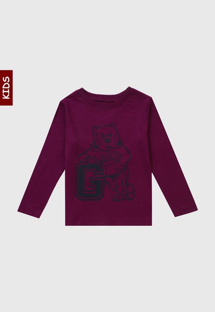 Camiseta Manga Larga Violeta-Azul GAP Kids