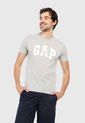 Camiseta Gris-Blanco GAP de GAP