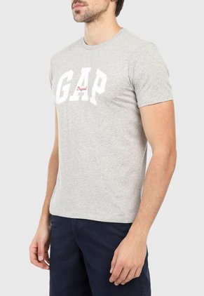 Camiseta Gris-Blanco GAP