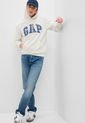 Hoodie Marfil-Azul GAP de GAP