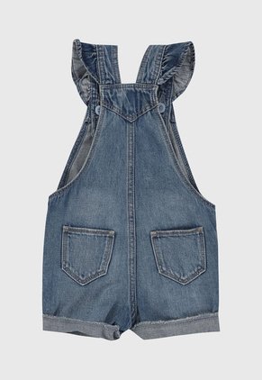 Overol Azul Denim GAP Kids