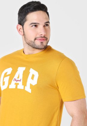 Camiseta Mostaza-Blanco GAP