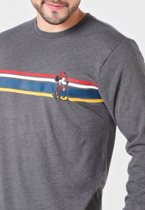 Camiseta Manga Larga Gris-Multicolor GAP