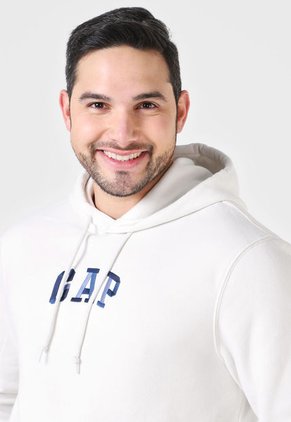 Hoodie Marfil-Azul Navy GAP