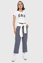 Camiseta Dúo Blanco-Azul GAP de GAP
