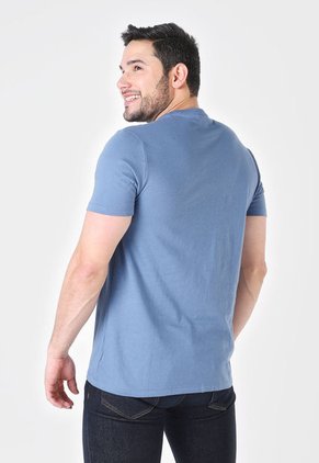 Camiseta x2 Verde Oliva-Azul GAP