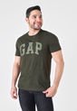 Camiseta x2 Verde Oliva-Azul GAP de GAP