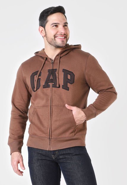 Hoodie Marrón-Azul Navy GAP