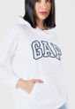 Hoodie Blanco-Azul Navy-Marfil GAP de GAP