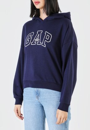 Hoodie Azul Navy-Blanco GAP
