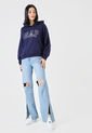 Hoodie Azul Navy-Blanco GAP de GAP