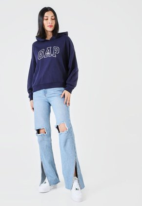 Hoodie Azul Navy-Blanco GAP