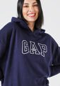Hoodie Azul Navy-Blanco GAP de GAP