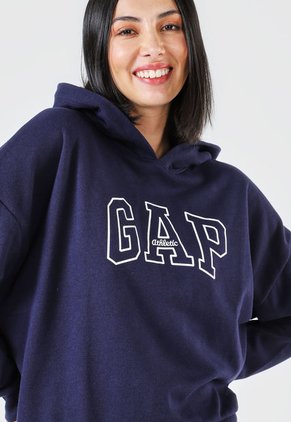 Hoodie Azul Navy-Blanco GAP
