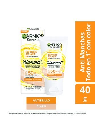 GARNIER - Tratamiento Facial Hidratante Con Color Todo En 1 Garnier X 40 Gr