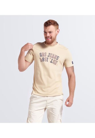 Camiseta Estampada Slim Fit Para Hombre Gas GAS