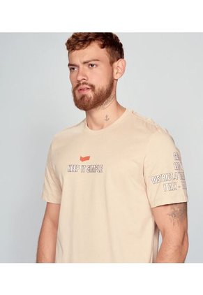 Camiseta Estampada Regular Fit Masculina Gas